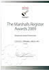 The Marshalls Register Awards 2009